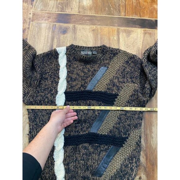 Spettro Black Gray Long Sleeves Crew Neck Sweater Size Medium - Picture 4 of 5